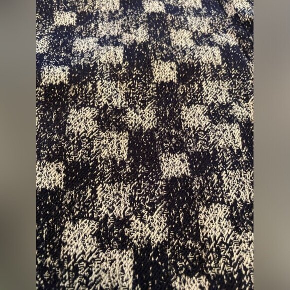 NWOT BCBGeneration Navy Blue Playsuit Checkered Jacquard Skort Romper - Picture 5 of 10